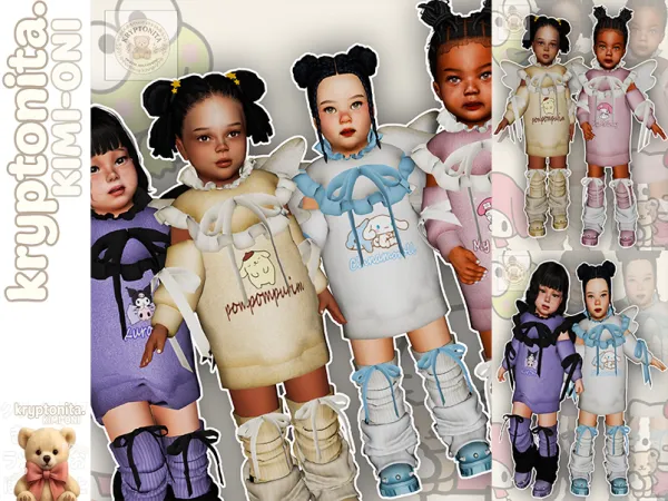 Mix Sanrio Toddler by kryptonita - The Sims 4 Custom Content