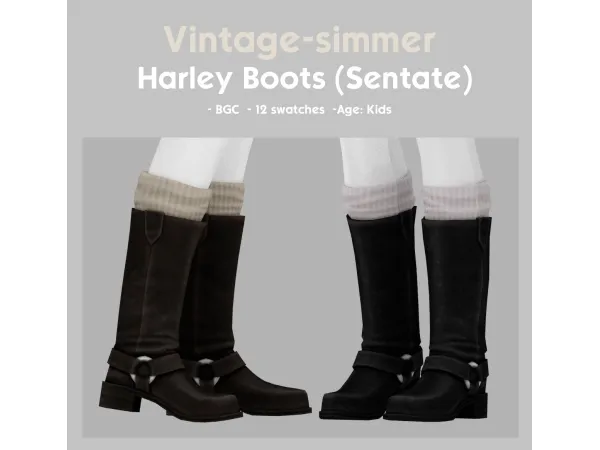 Maxis Match Maxis match Boots for Kids simmer by vintage - The Sims 4 Custom Content