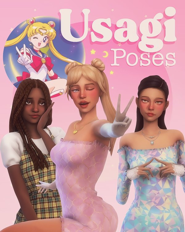 Mix Usagi Poses by simsfinds - The Sims 4 Custom Content