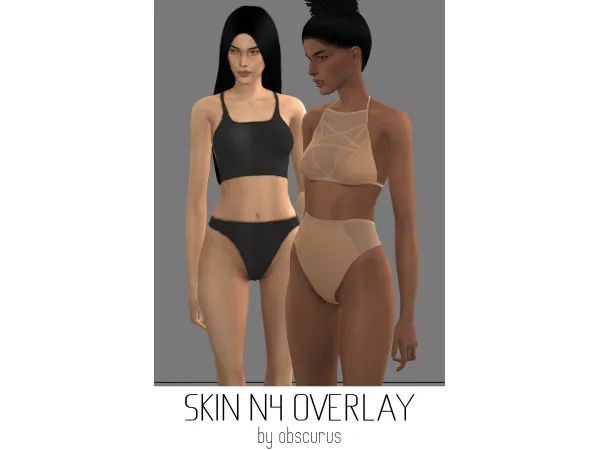 SKIN N4 OVERLAY & OVERLAY NOSEMASKS SET N2 by obscurus-sims