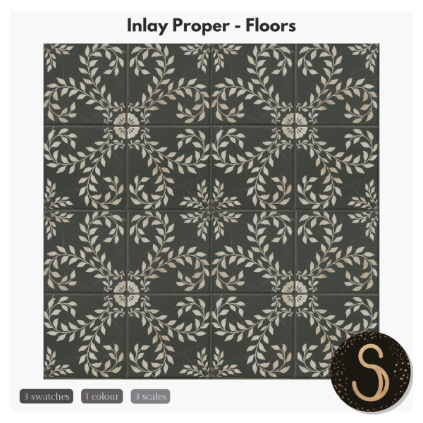 Alpha Sims4Luxury Inlay Proper Floors by simsfinds - The Sims 4 Custom Content