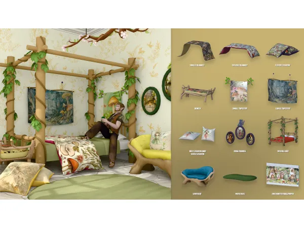 Maxis Match NCHANTED DECOR SET by modcollective - The Sims 4 Custom Content