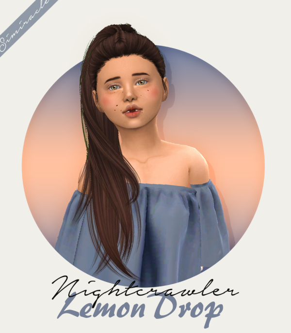 Alpha simiracle Nightcrawler Lemon Drop Kids Version by simsfinds - The Sims 4 Custom Content