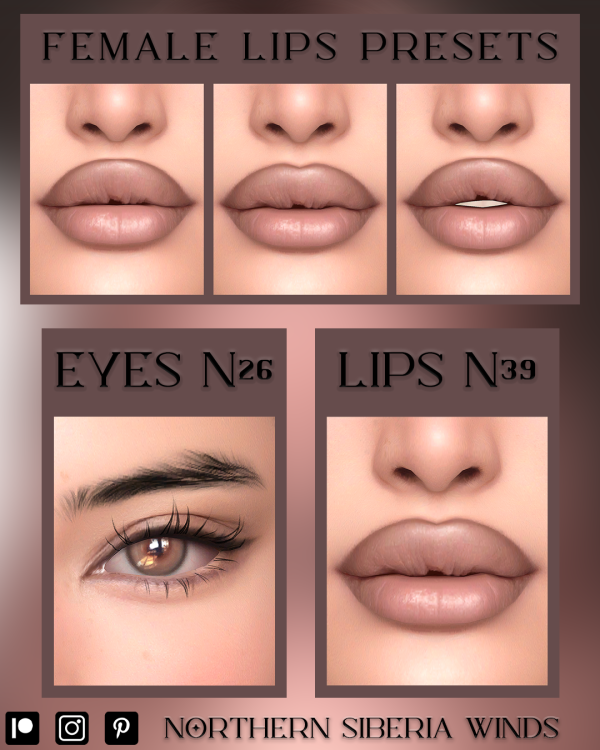 Alpha Make up and Presets Set by simsfinds - The Sims 4 Custom Content