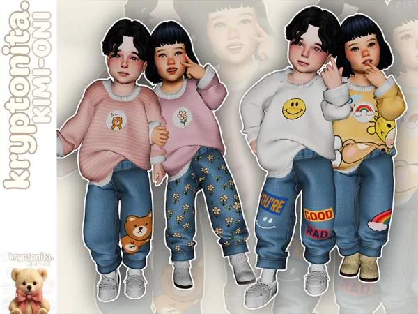 Mix Casual Toddler - The Sims 4 Custom Content