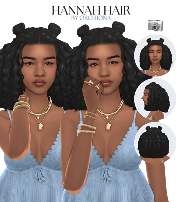 Maxis Match hannah hair by simsfinds - The Sims 4 Custom Content