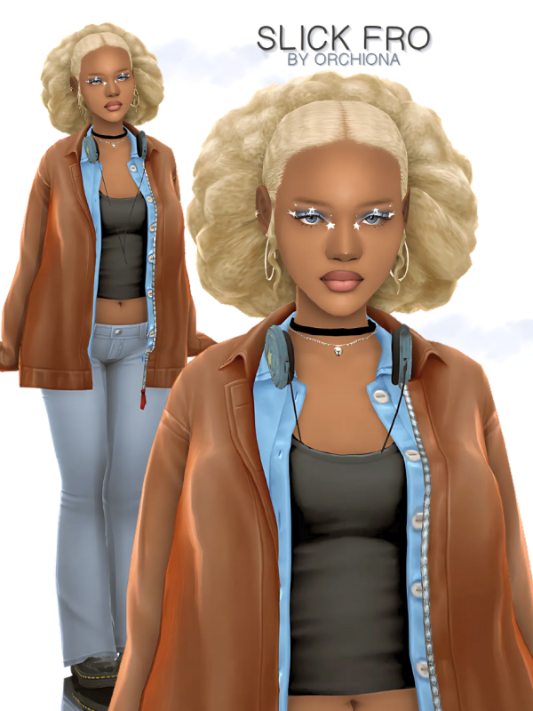 Maxis Match slick fro by simsfinds - The Sims 4 Custom Content