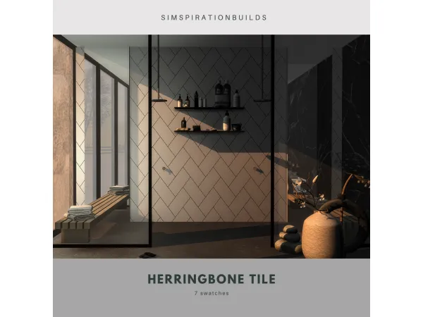 Alpha Stone wall - The Sims 4 Custom Content