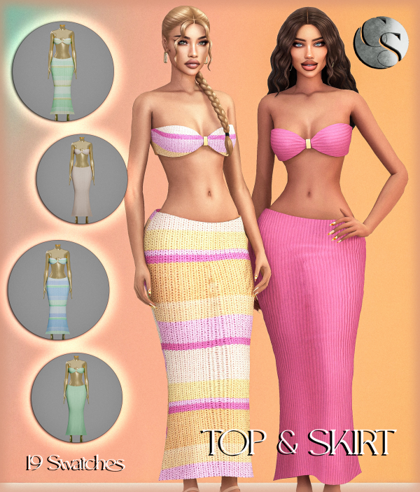 Alpha CAMUFLAJE Summer Knit Collection by simsfinds - The Sims 4 Custom Content