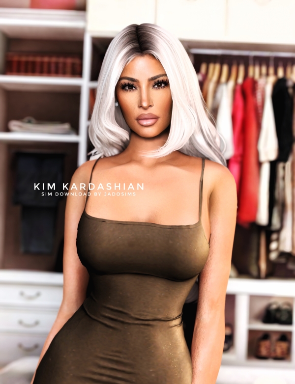 Alpha Kim Kardashian (Sim Download) by shopwithflynnn - The Sims 4 Custom Content