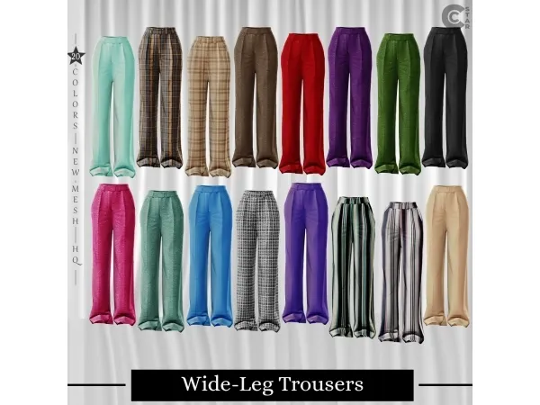 Wide-Leg Trousers - cool_content_star