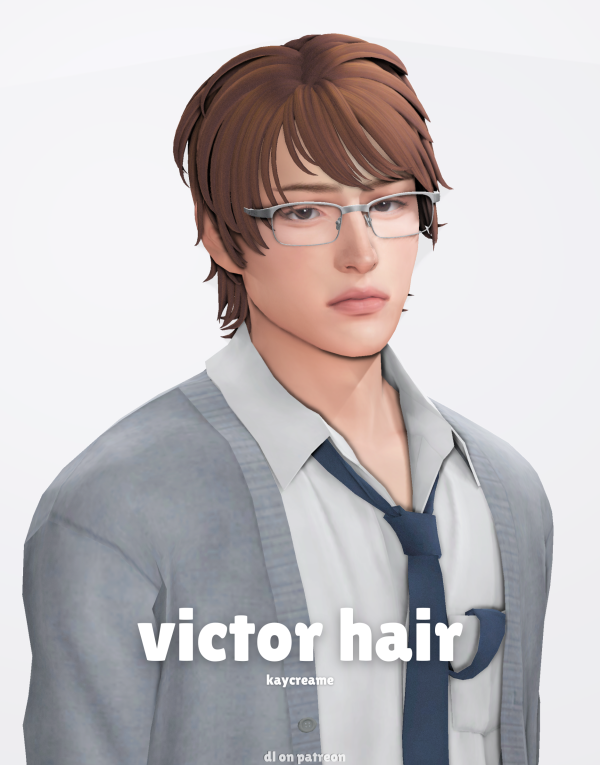 Maxis Match victor hair by simsfinds - The Sims 4 Custom Content