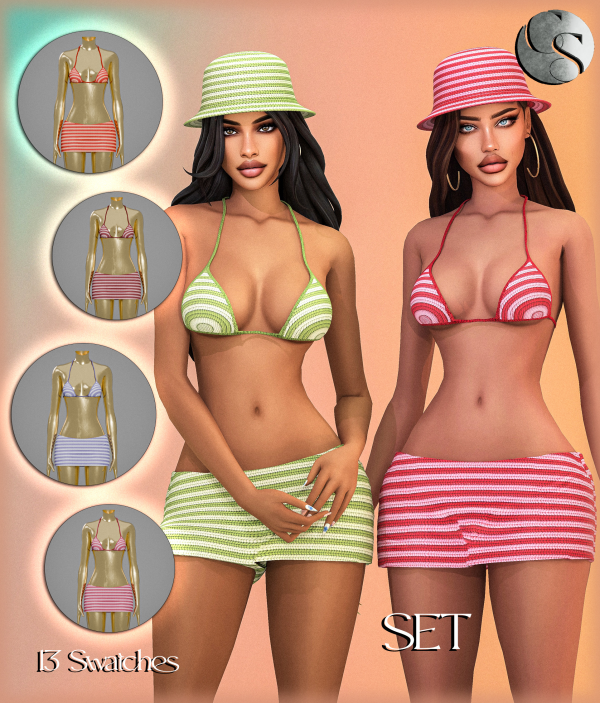 Alpha CAMUFLAJE Summer Knit Collection by simsfinds - The Sims 4 Custom Content