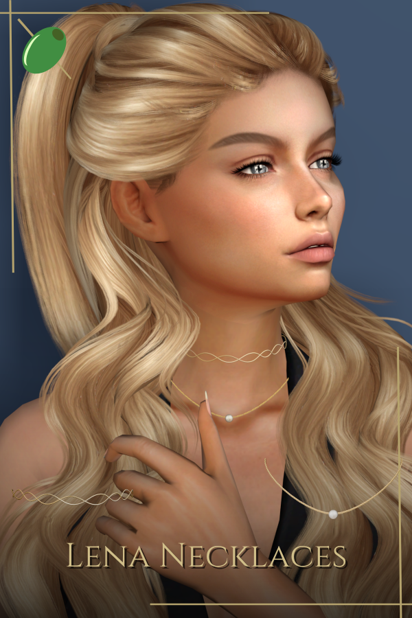 Mix Lena Necklaces by pitted0live - The Sims 4 Custom Content
