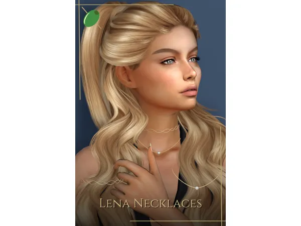 Mix Lena Necklaces - The Sims 4 Custom Content