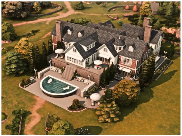 Mix MM Family Mansion 8 by Merin_Martini - The Sims 4 Custom Content