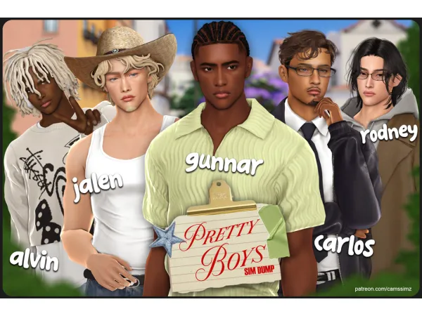 Mix Male Sim Dump by simsfinds - The Sims 4 Custom Content