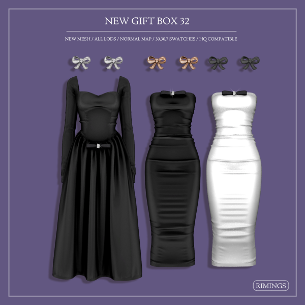 Alpha [RIMINGS] NEW GIFT BOX 32 by simsfinds - The Sims 4 Custom Content