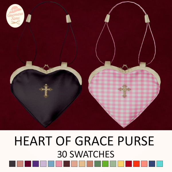 Maxis Match Heart of Grace Purse by simsfinds - The Sims 4 Custom Content