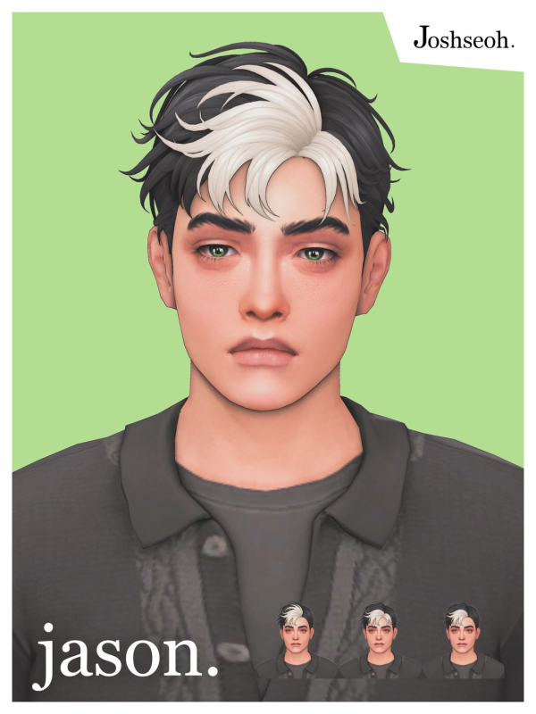 Maxis Match Jason Todd Hair Overlay by simsfinds - The Sims 4 Custom Content