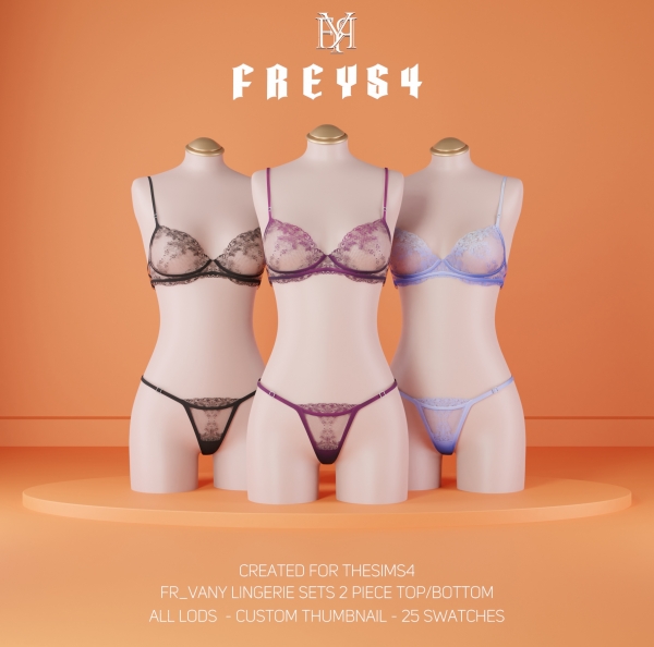Alpha FR_Vany Lingerie Sets 2 Piece by freys4 - The Sims 4 Custom Content