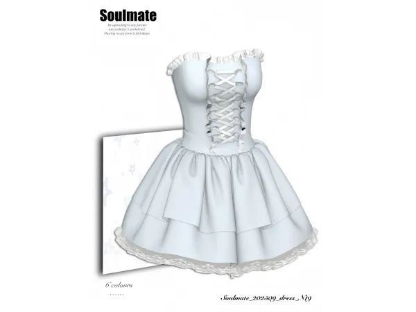 Alpha N19_202509_dress by Soulmate_sims - The Sims 4 Custom Content