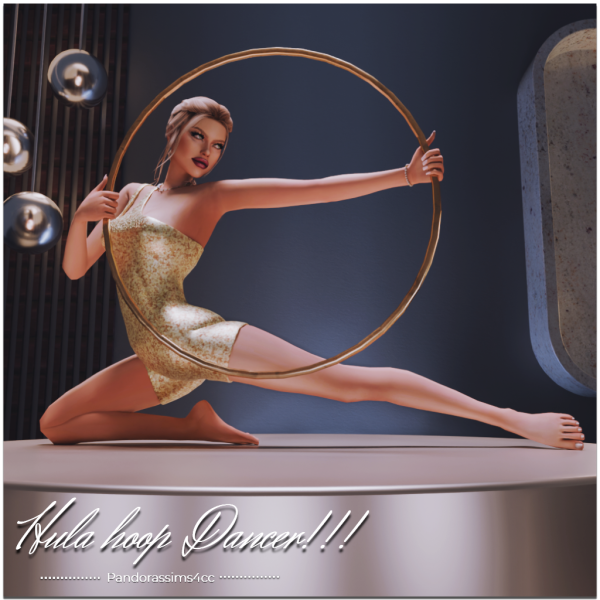Maxis Match Hula hoop Dancer by pandorassims4cc - The Sims 4 Custom Content