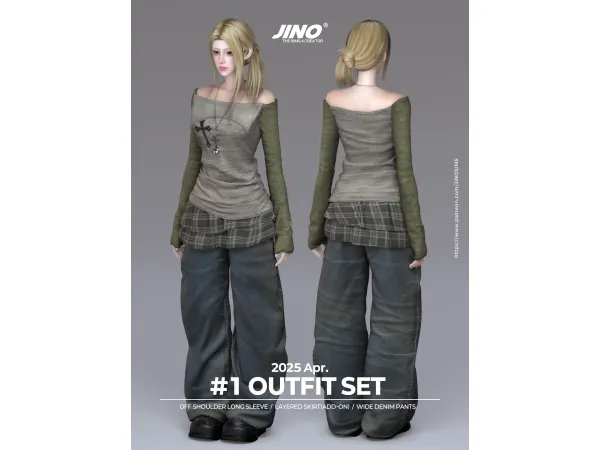 Alpha [JINO] OUTFIT SET N1 - The Sims 4 Custom Content