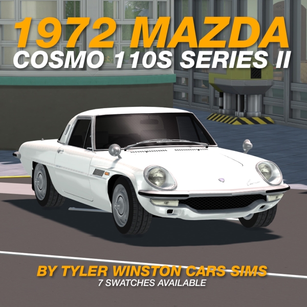 Alpha Tyler Winston Cars 1972 Mazda Cosmo 110S Series II by tylerwcars - The Sims 4 Custom Content
