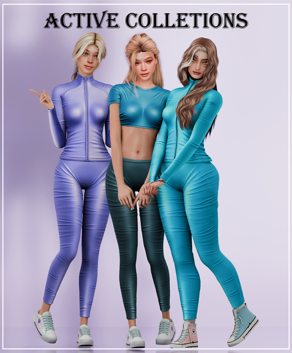 Alpha Becca Active Flow Collections Set Energy Set 02 by beccaxcouquetts - The Sims 4 Custom Content