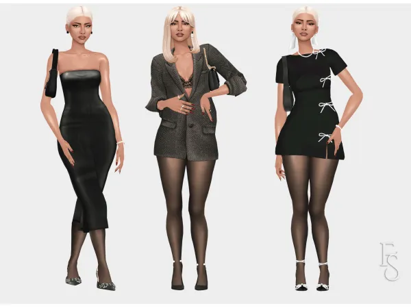 Mix Night On the Town Lookbook by simsfinds - The Sims 4 Custom Content