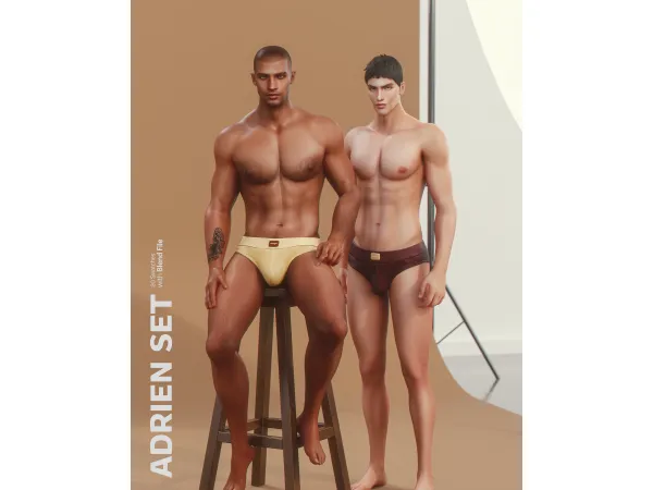 Alpha Adrien Set - The Sims 4 Custom Content