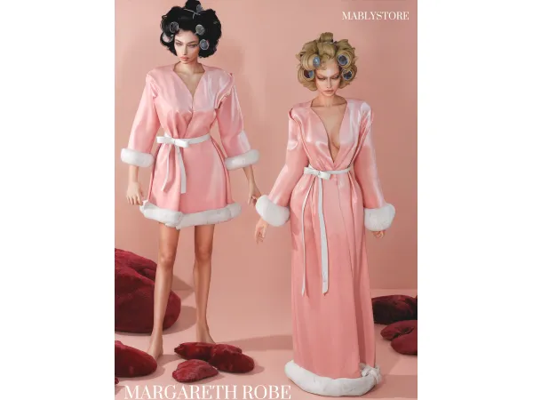 Alpha MARGARETH ROBE by Mably - The Sims 4 Custom Content