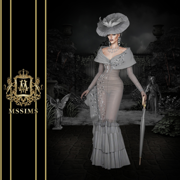 Alpha EDWARDIAN COUTURE by simsfinds - The Sims 4 Custom Content