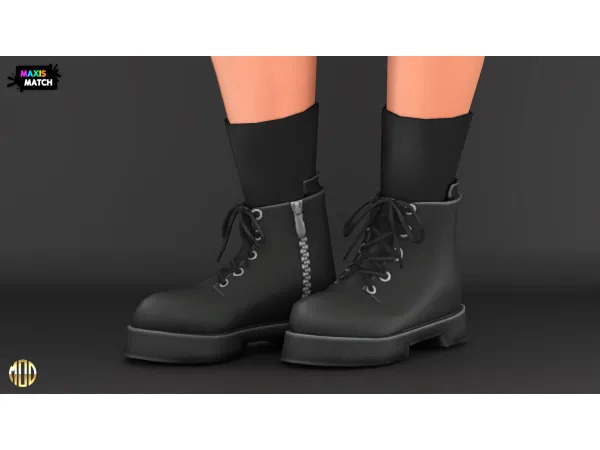 Maxis Match IRON HORSE BOOTS by ModCo Studios - The Sims 4 Custom Content