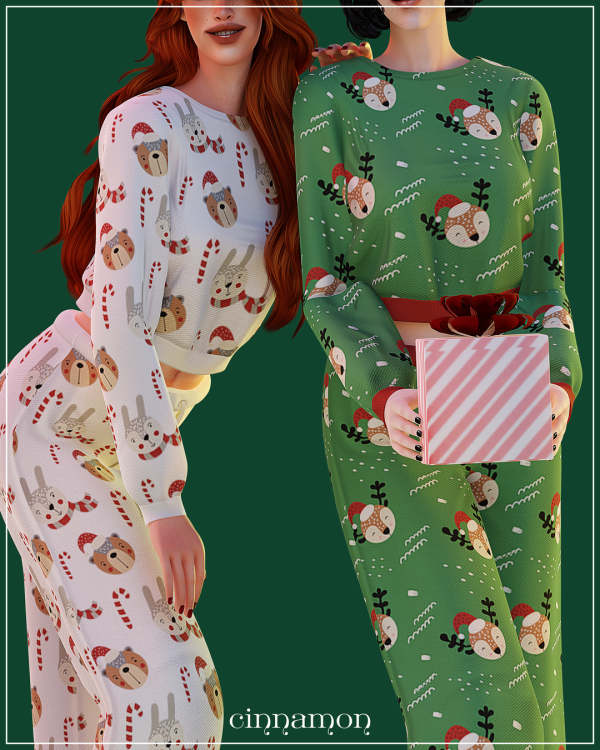 Alpha Rosie pajamas by simsfinds - The Sims 4 Custom Content