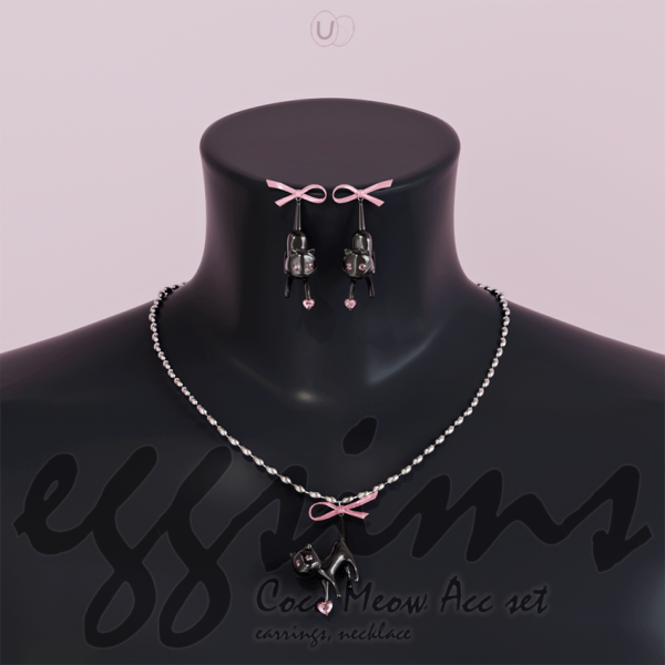 Alpha Coco Meow Acc set by simsfinds - The Sims 4 Custom Content