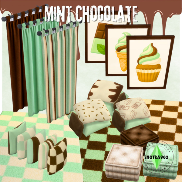 Maxis Match Mint Chocolate by simsfinds - The Sims 4 Custom Content