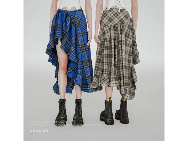 Collina Strada Florist Midi Skirt by charonlee