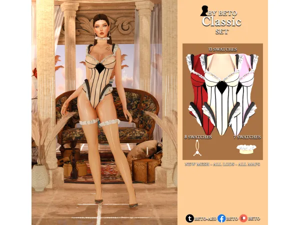 Alpha Classic SET by Beto - The Sims 4 Custom Content