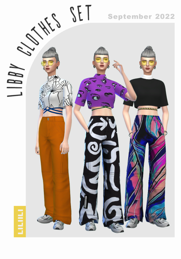 Maxis Match Libby Clothes Set by simsfinds - The Sims 4 Custom Content