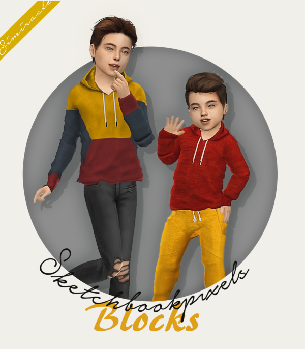 Alpha sketchbookpixels Blocks 3T4 by simsfinds - The Sims 4 Custom Content
