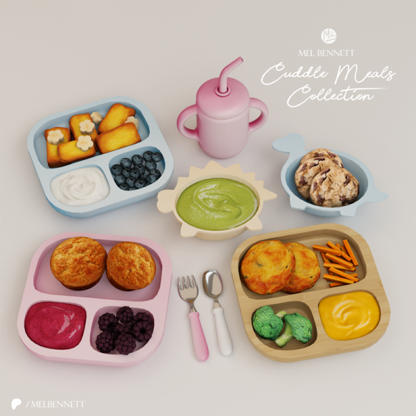 Mix Cuddle Meals Collection by melbennett - The Sims 4 Custom Content