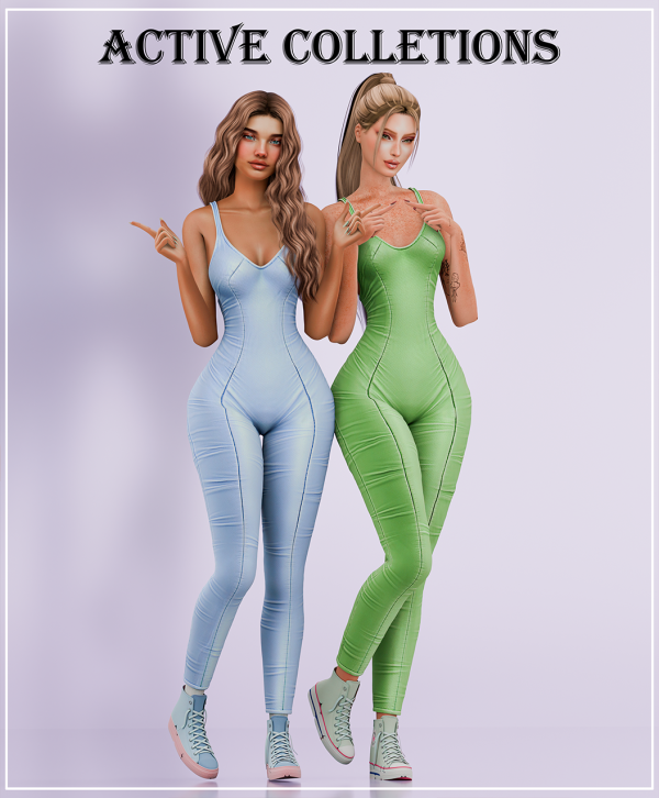 Alpha Becca Active Flow Collections Jumpsuit Set 03 by beccaxcouquetts - The Sims 4 Custom Content