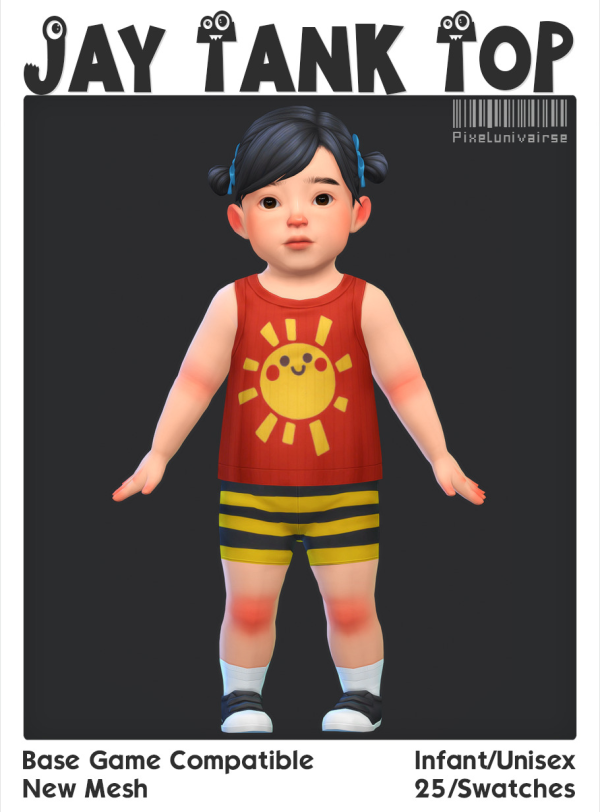 Maxis Match Jay Tank Top by simsfinds - The Sims 4 Custom Content