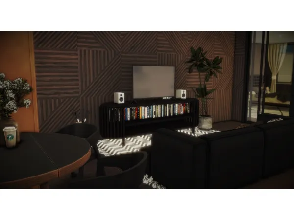 Mix 402 Pinecrest Apartment by simsfinds - The Sims 4 Custom Content