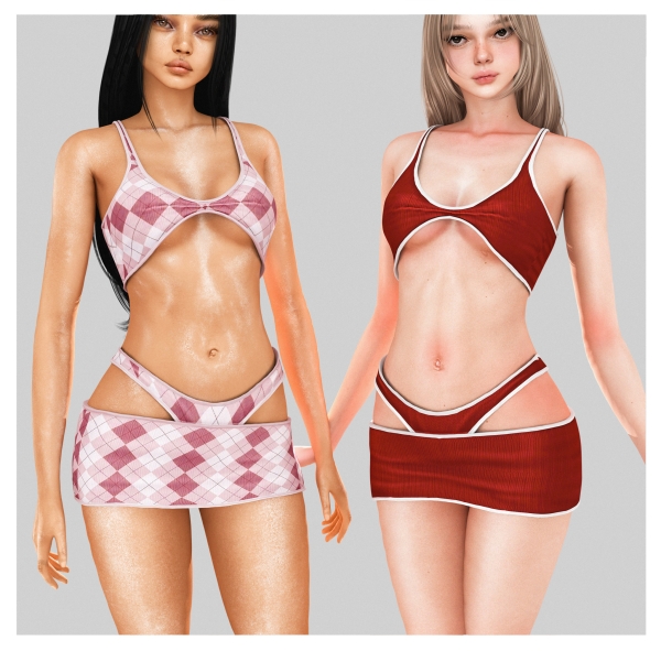 Alpha Cute Girly Outfit Patreon by unknown66irl - The Sims 4 Custom Content