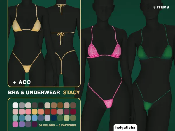 STACY BRA & UNDERWEAR by helgatisha