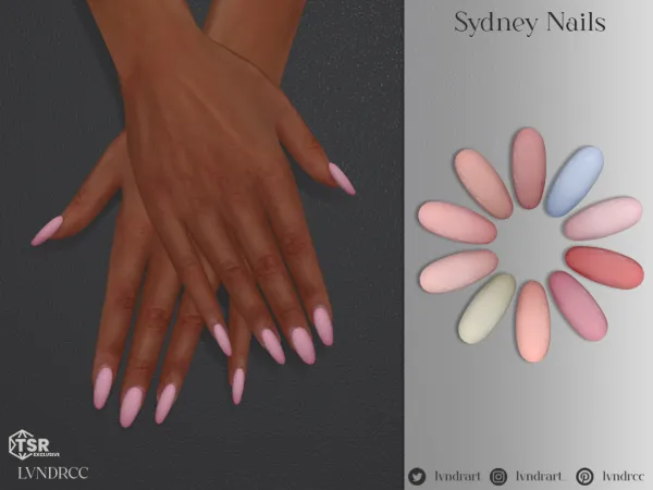 Alpha Sydney Nails - The Sims 4 Custom Content