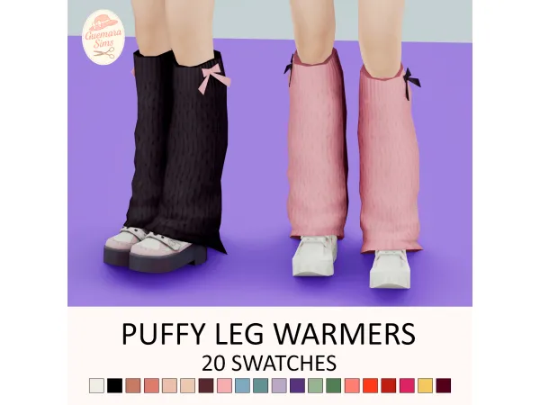 Maxis Match Puffy Leg Warmers by Guemara - The Sims 4 Custom Content